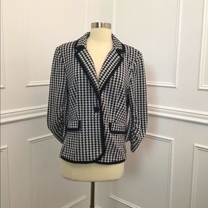 Verve ani houndstooth blazer jacket